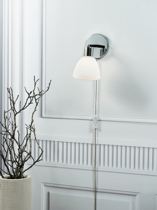 Nordlux Ray vegglampe krom/hvit